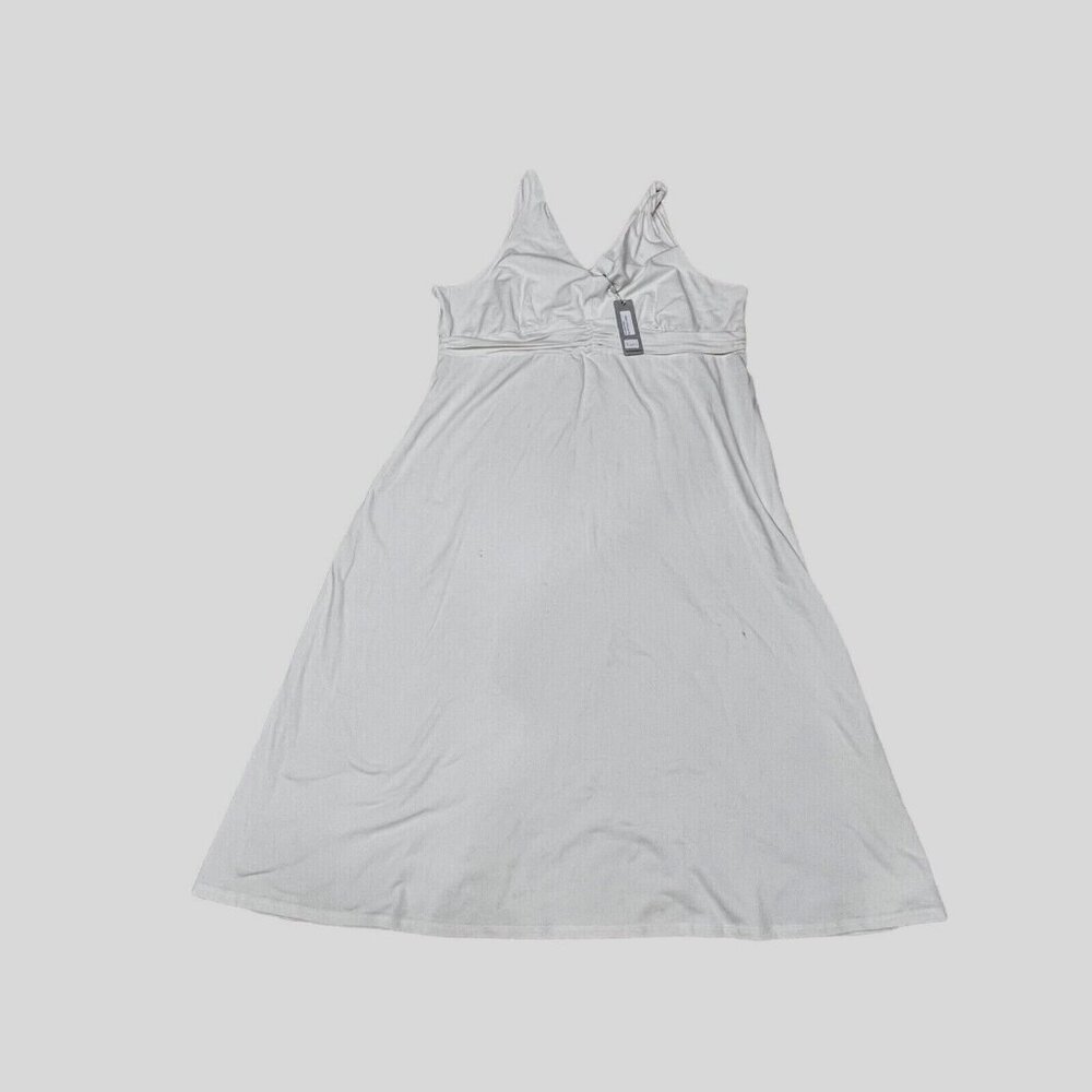 Two Star Dog Women's Size XL Tank Top Long Linen Blend Dress V-Line Neck $113 RT